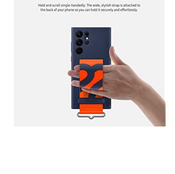 Samsung Galaxy S22 Ultra Silicone Cover with Strap - Picture 5 of 8